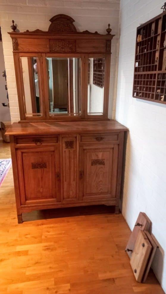Vintage commode met spiegel, Kinderen en Baby's, Ophalen, Gebruikt, Commode