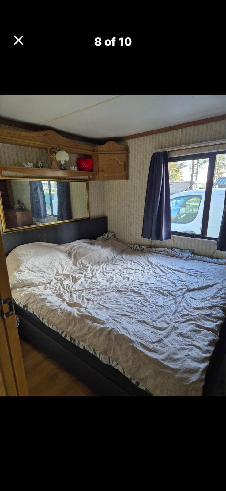 Stacaravan 11m70 x 3m70, Particulier, Airco, Tot en met 2