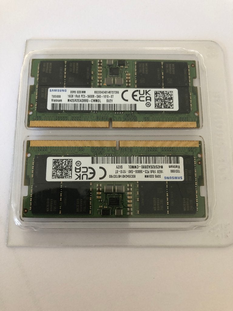 SAMSUNG RAM 32 GB (2X16) DDR5 SODIMM 5600Hz, Informatique & Logiciels, 32 GB, Enlèvement ou Envoi, Comme neuf, DDR5