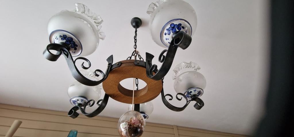 Kroonluchter, Ophalen, Glas