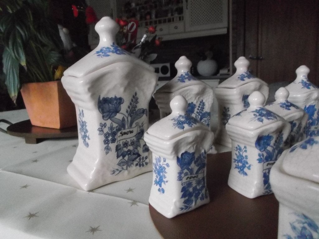 lot de 11 pots à épices en faïence, Antiquités & Art, Antiquités | Céramique & Poterie, Enlèvement ou Envoi
