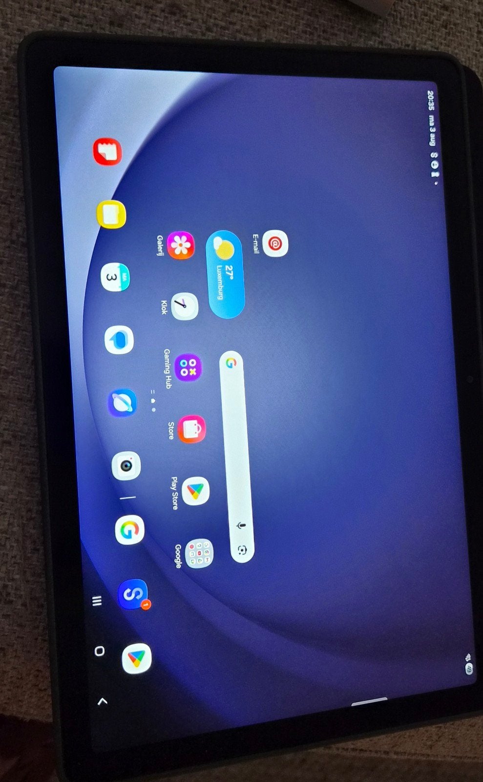 tablet A9+ en cover samsung, Samsung galaxy tablet, Comme neuf, Enlèvement, 64 GB