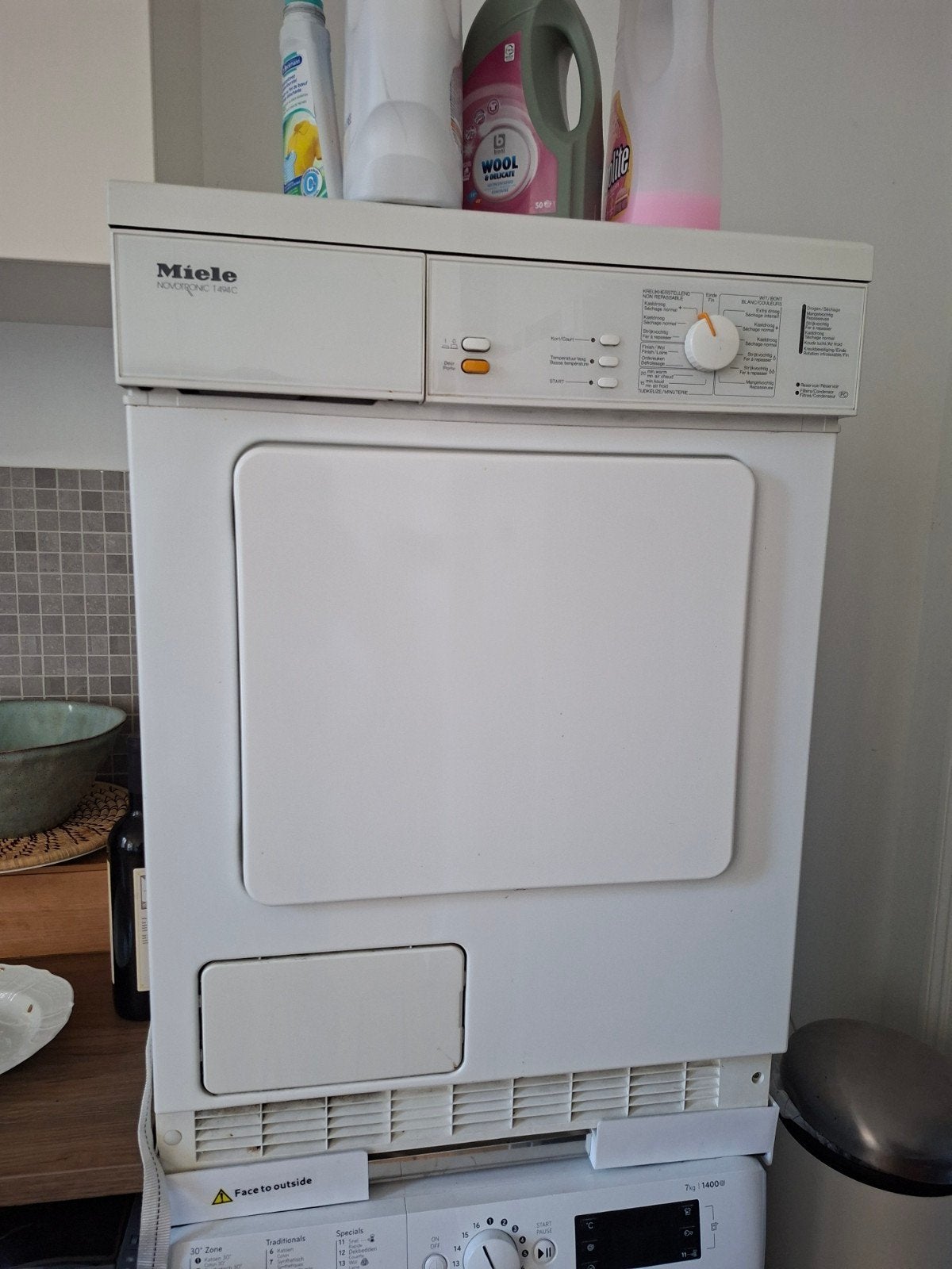 droogkast Miele, Elektronische apparatuur, Droogkasten, Ophalen, Wolprogramma, Gebruikt, Voorlader