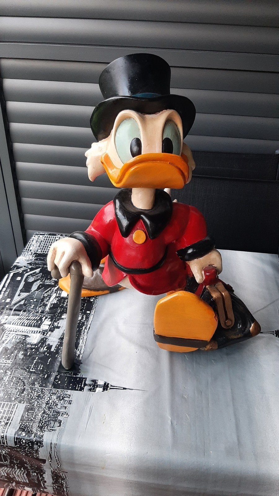 Picsou en résine vintage de 1980 de 52cm, Enlèvement