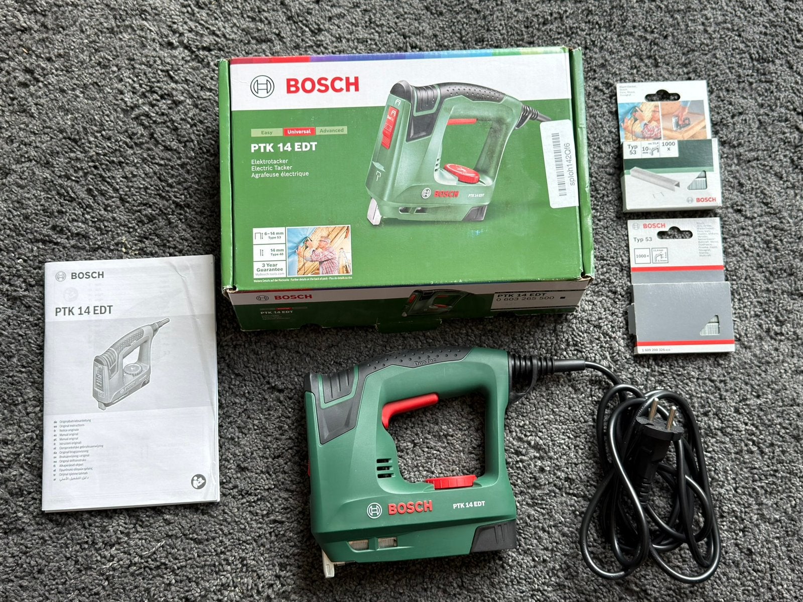 Bosch Agrafeuse electrique PTK 14 EDT, Enlèvement, Comme neuf