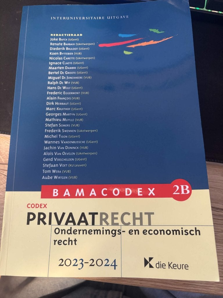 codex privaat recht ondernemings- en economisch recht, Boeken, Overige vakken, Ophalen of Verzenden, Overige niveaus, Nieuw