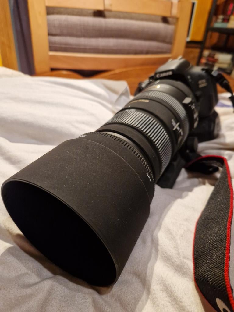 Canon 600d camera met chinon telelens 120-400 mm, Ophalen, Zo goed als nieuw, Telelens, Zoom
