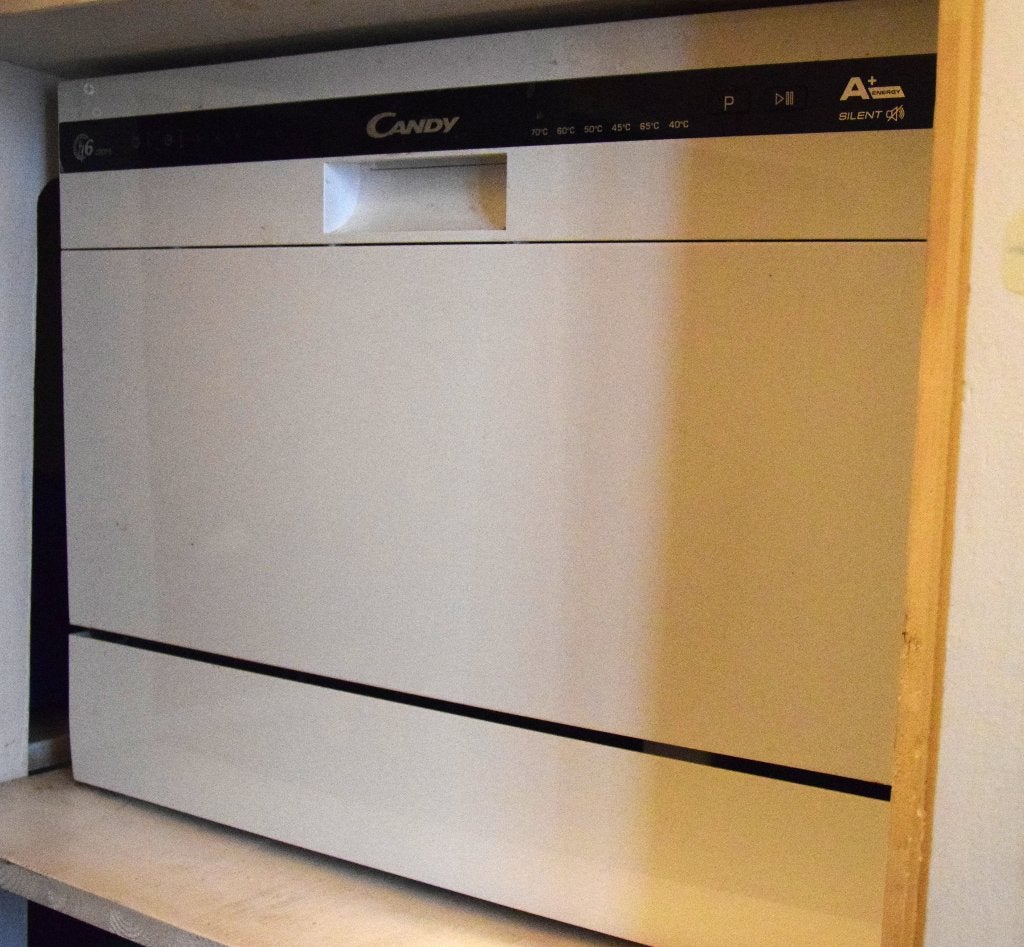 mini vaatwasser Candy cdcp 6/e, Elektronische apparatuur, Ophalen, Energieklasse A of zuiniger, Minder dan 10 liter, Zo goed als nieuw