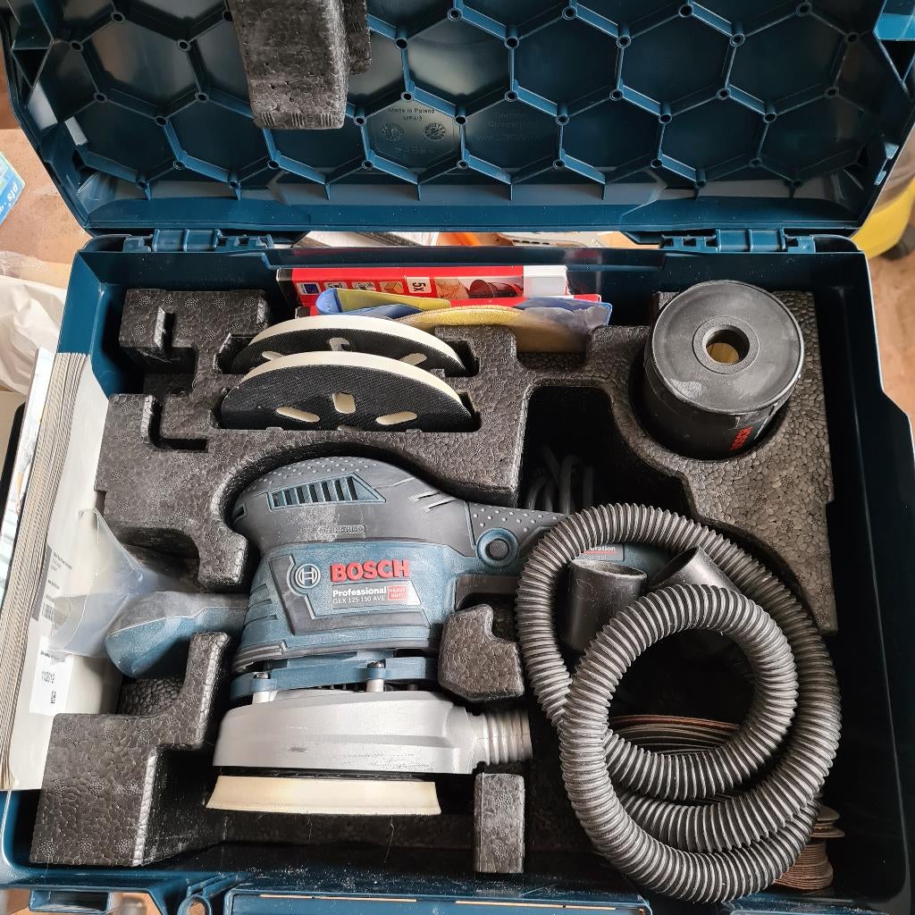 Bosch GEX 125-150 AVE, Enlèvement ou Envoi, Utilisé, Moins de 600 watts, Ponceuse orbitale