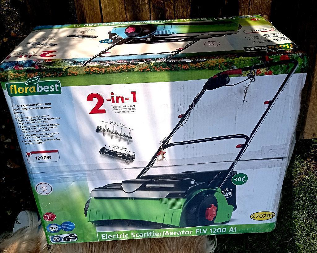 MOTOCULTEUR SCARIF 2 EN 1  Florabest  FLV 1200 A1 neuf, Jardin & Terrasse, Scarificateurs, Neuf, Électrique, Enlèvement ou Envoi