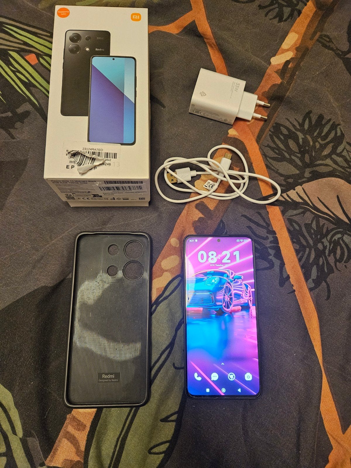 Xiaomi Redmi Note 13 Midnight Black, Télécoms, 128 GB, Enlèvement
