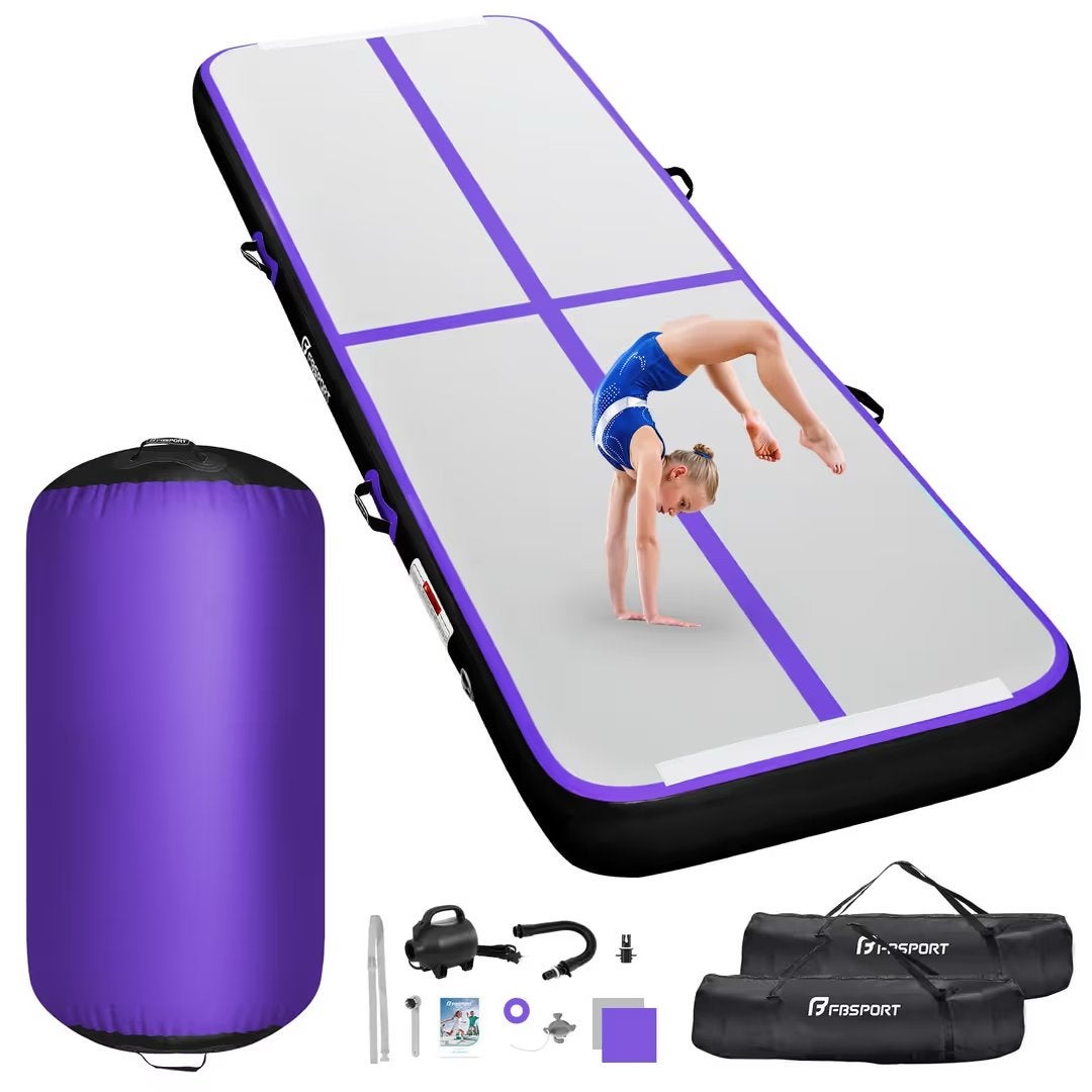 Airtrack 100 x 60 cm 10 cm d'épaisseur + pompe, sac de trans, Enlèvement ou Envoi, Neuf, Maillot de gymnastique