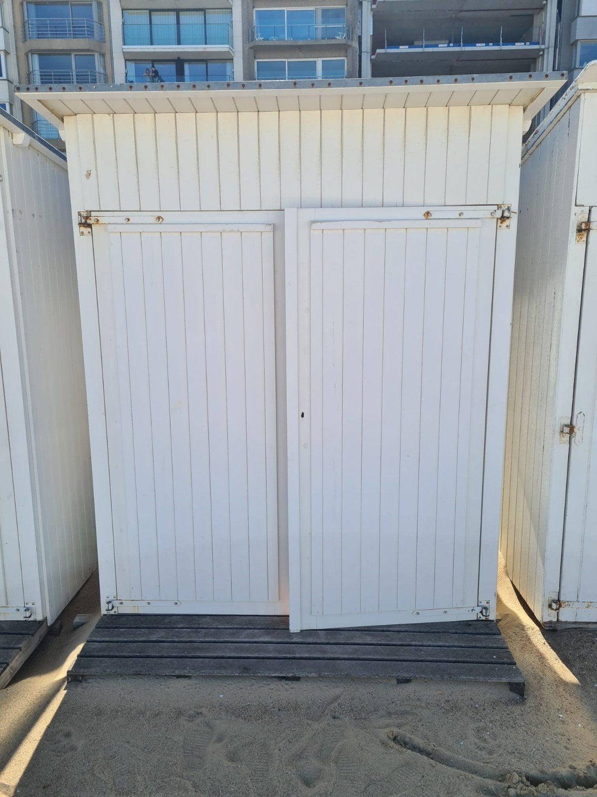 mooie degelijke recente strandcabine in knokke, Enlèvement