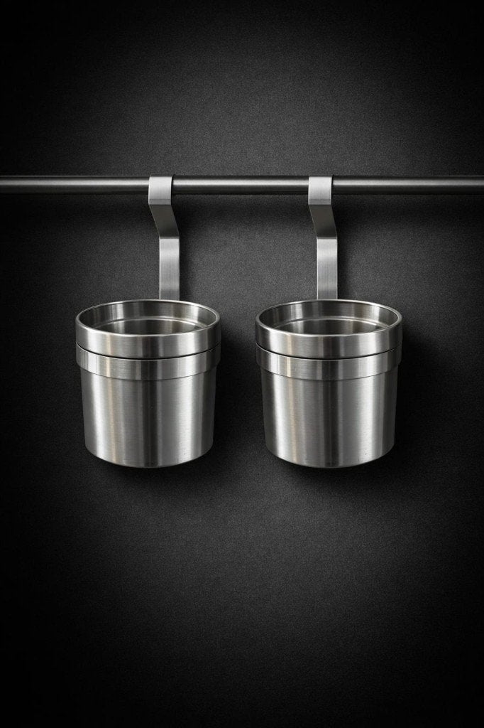 Deux récipients de rangement, du modèle Grundtal d'Ikéa., IKEA, Comme neuf, Enlèvement, Métal