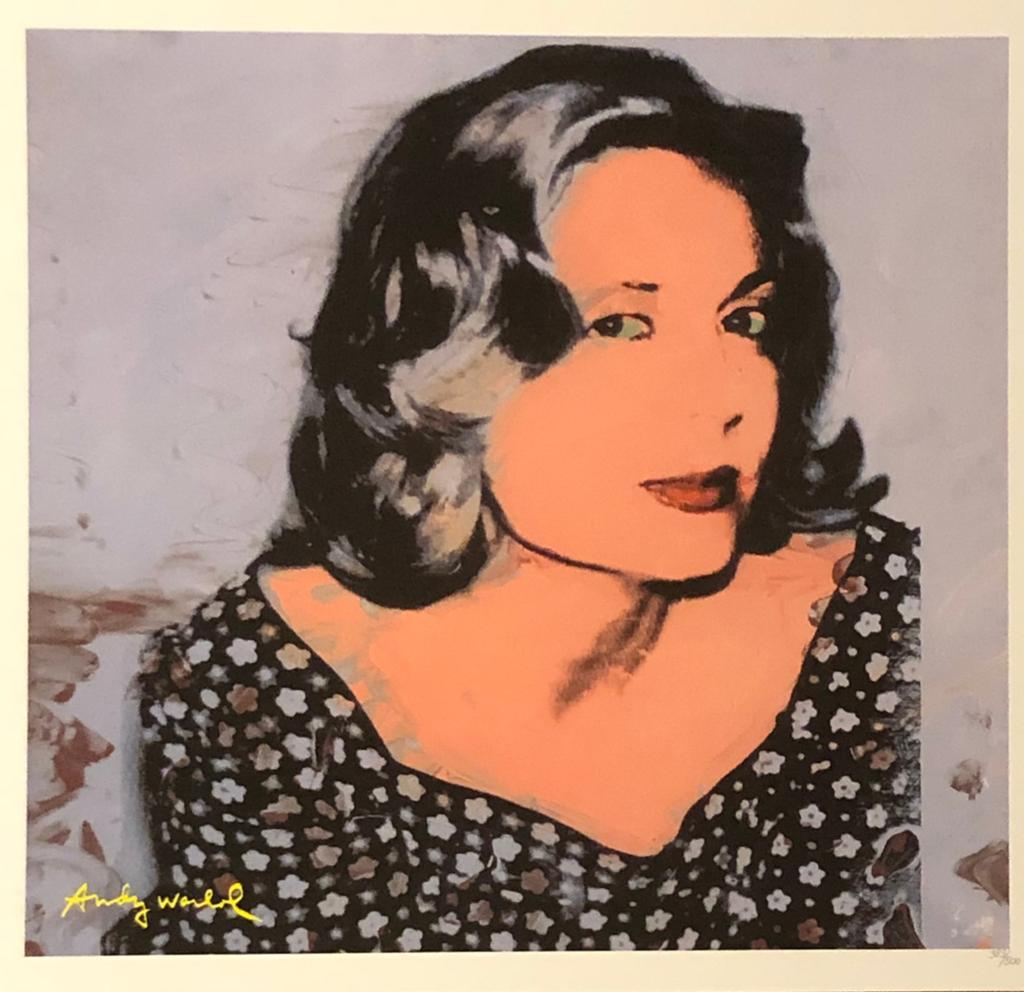 Warhol, Portret Sao Schlumberger, ca 1970, fraaie druk in, Verzenden