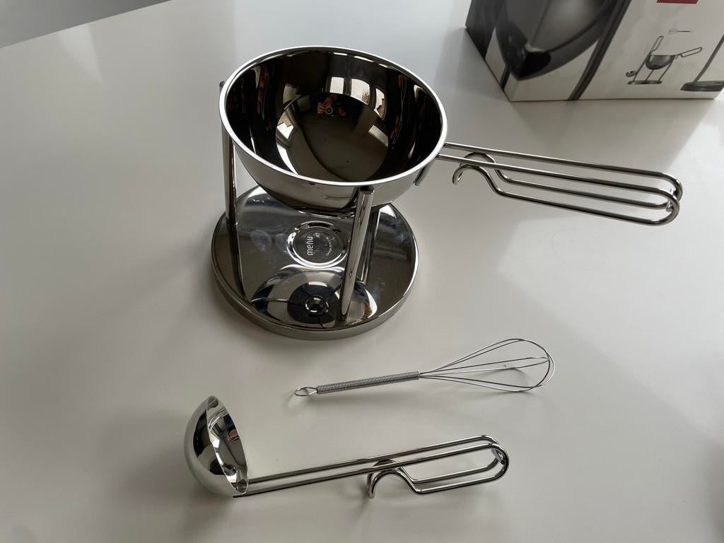 Saus warmhouder werkt met theelichtjes, Ophalen of Verzenden, Zo goed als nieuw