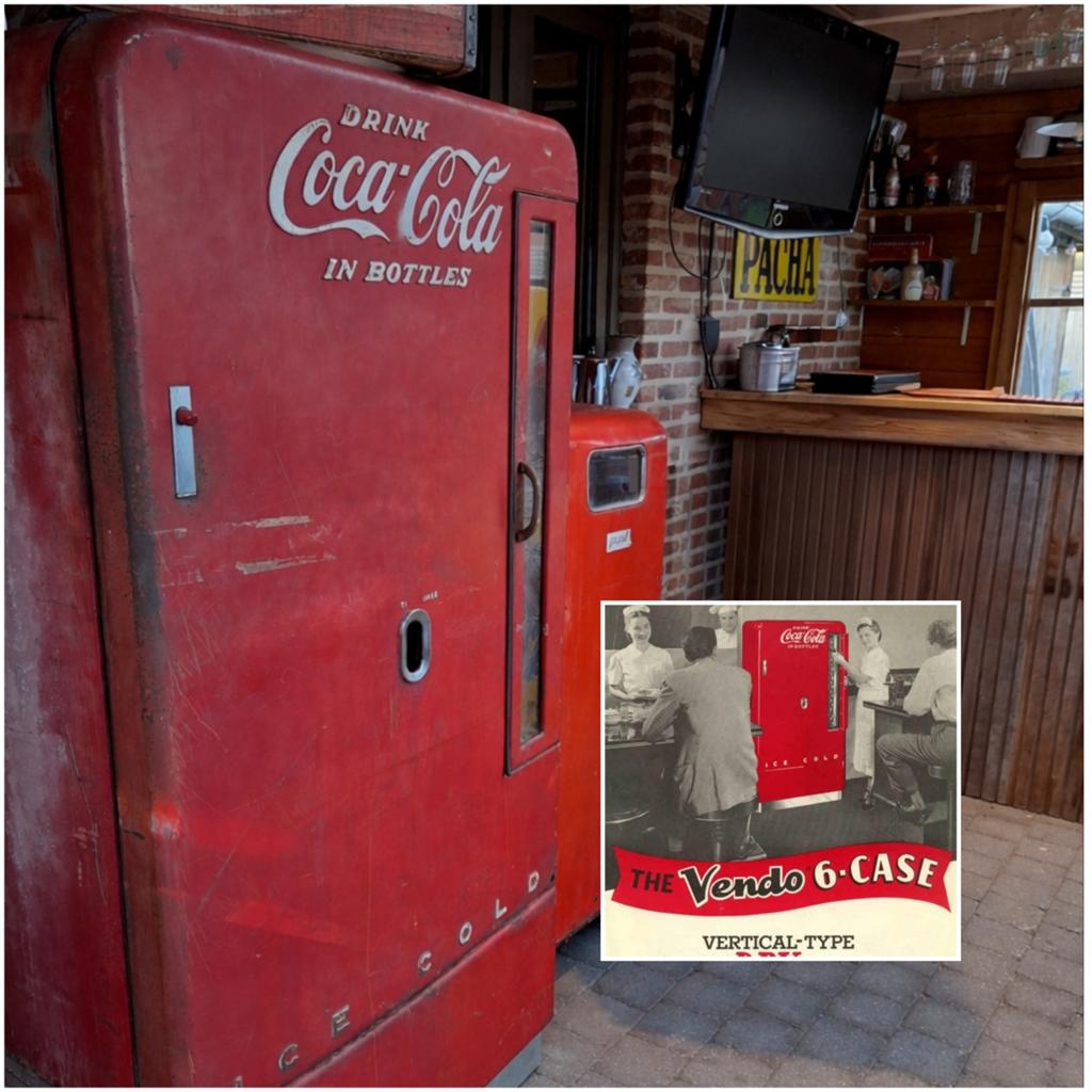 Mooie oude Amerikaanse Coca Cola cooler Vendo e110a uit 1949, Ophalen