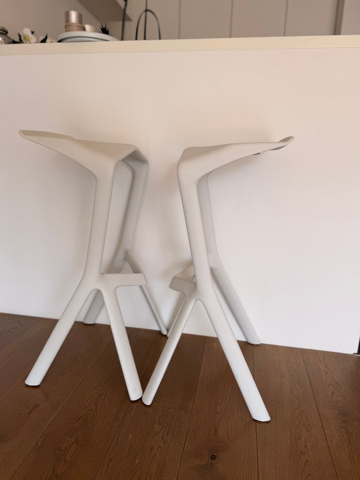 Tabouret de bar Miura Design blanc, 2 x, Enlèvement, Comme neuf