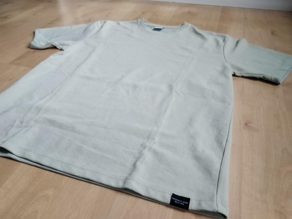 T-shirt geribbeld zara, Kleding | Heren, Zara, Maat 48/50 (M), Beige, Ophalen of Verzenden