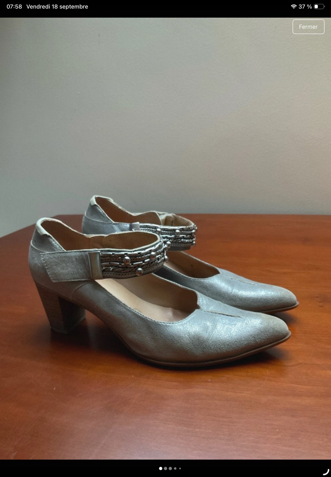Chaussures à talons cuir 40 un matin d’été, Enlèvement ou Envoi, Comme neuf