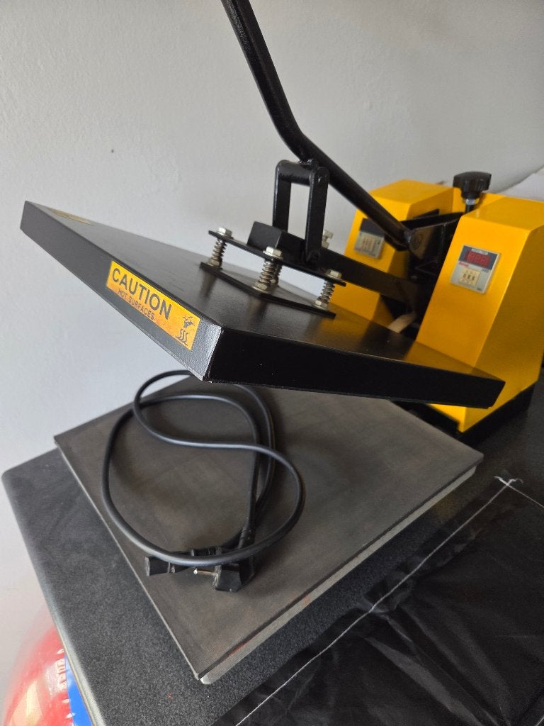 Transferpers Caution en rolletjes vinyl en flex, Ophalen, Gebruikt, Overige typen