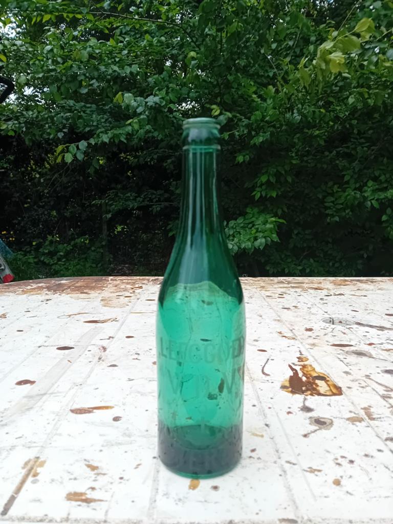 Oude vintage bierflessen  Het Anker Oosterzele, Ophalen of Verzenden