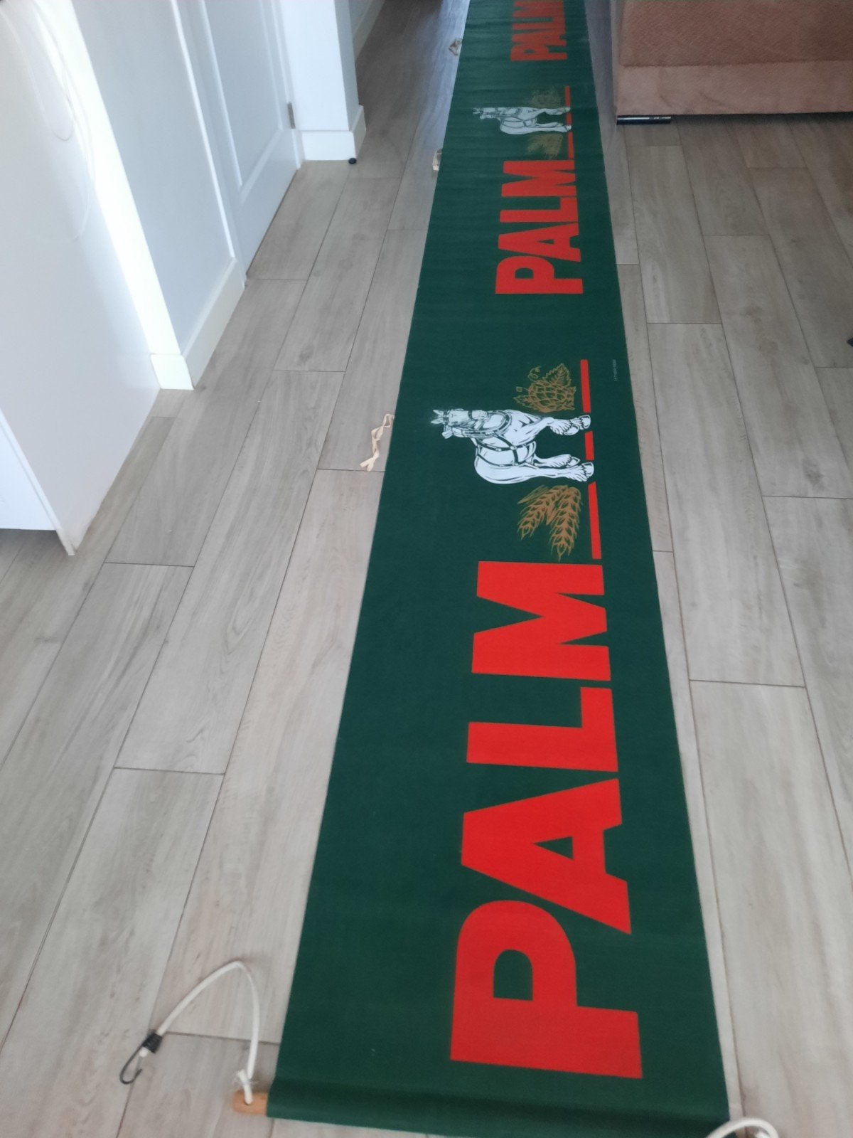 Bannière en toile feutre Palm 5 m 80 cm x 69 cm, Enlèvement, Utilisé, Autres types, Palm