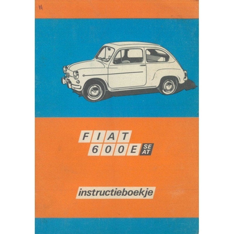 Fiat 600 D 1972 manuel de bord nl, Enlèvement