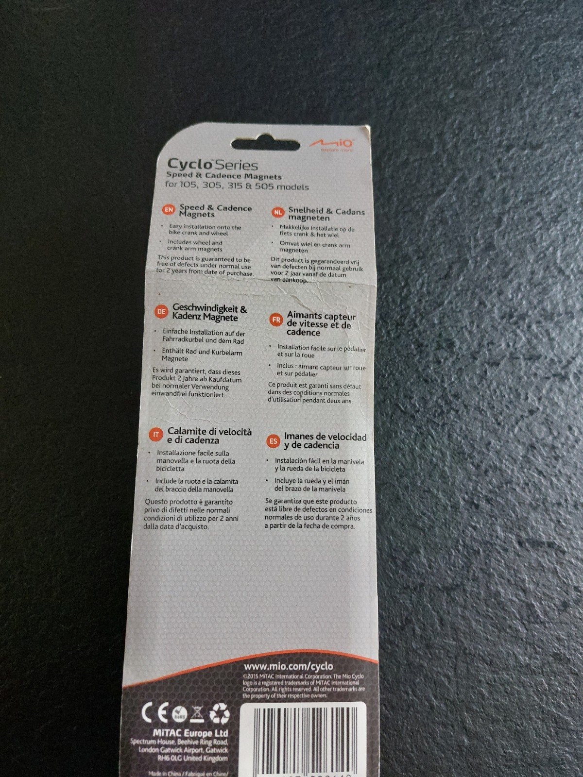 Snelheid en cadansmangneten Mio, Fietsen en Brommers, Ophalen of Verzenden, Cadanssensor, Nieuw