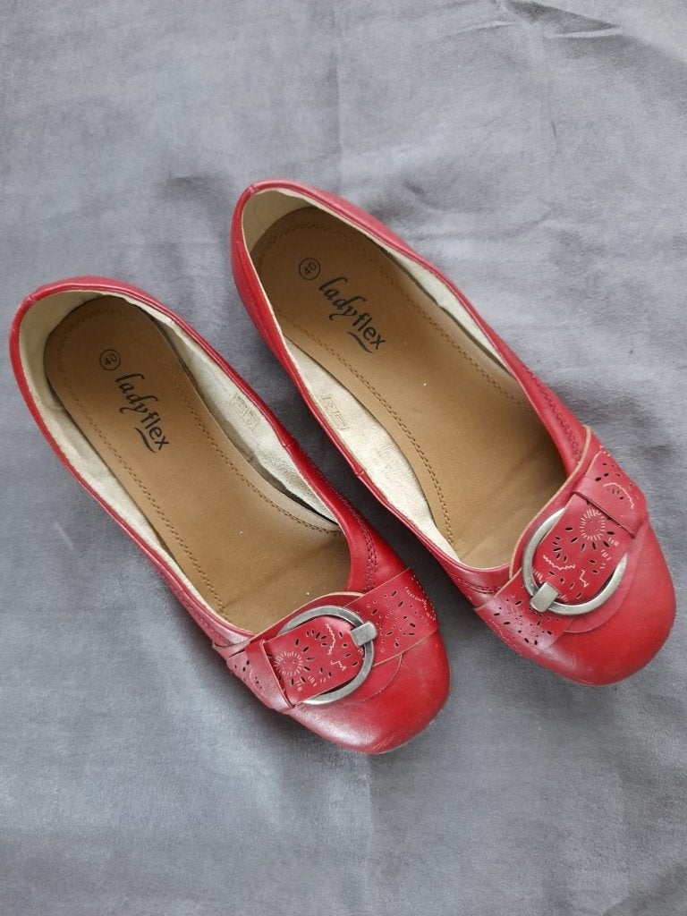 Rode ballerinas, Lady Flex, maat:40., Vêtements | Femmes, Chaussures, Rouge, Lady Flex, Enlèvement ou Envoi, Comme neuf