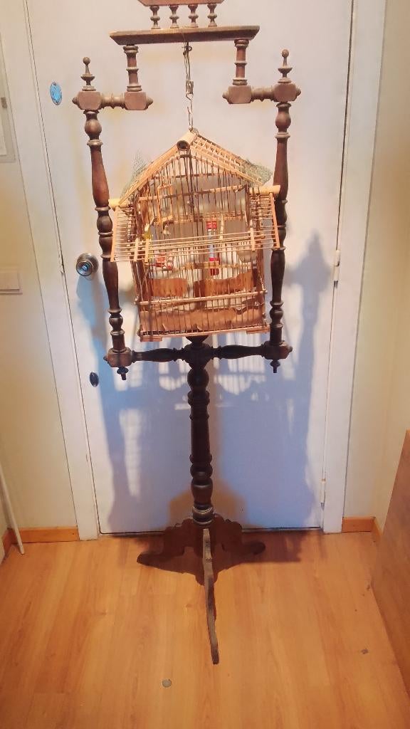 Cage à oiseaux, Animaux & Accessoires, Oiseaux | Cages & Volières, Enlèvement, Utilisé, Bois, Cage à oiseaux