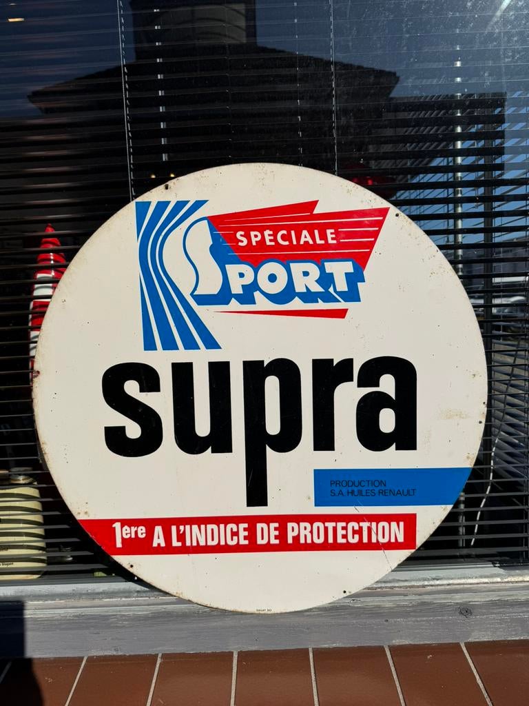 Supra oud origineel reclamebord, Verzamelen, Ophalen, Gebruikt, Reclamebord