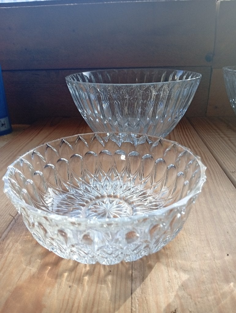 Saladiers et Coupelles Verre Vintage - Arcoroc / Luminarc, Enlèvement ou Envoi