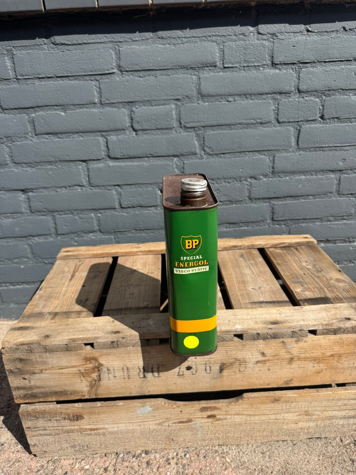 BP Energol Special 2 Liter olie blik, Verzamelen, Ophalen of Verzenden, Gebruikt, Overige, Overige merken
