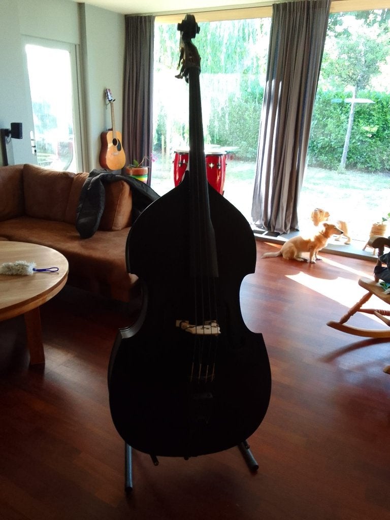 3/4 Contrabass, Muziek en Instrumenten, Snaarinstrumenten | Gitaren | Bas, Ophalen, Gebruikt, Semi-akoestisch, Fretloos