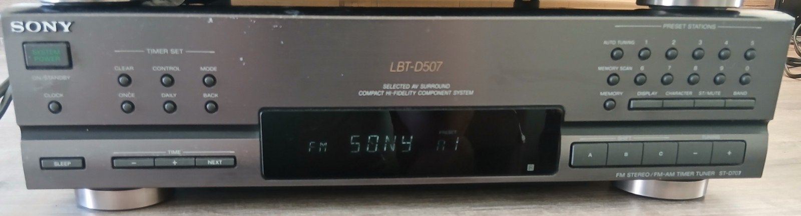 ​Sony ST-D707 FM Stereo / FM-AM Timer Tuner, TV, Hi-fi & Vidéo, Tuners, Enlèvement