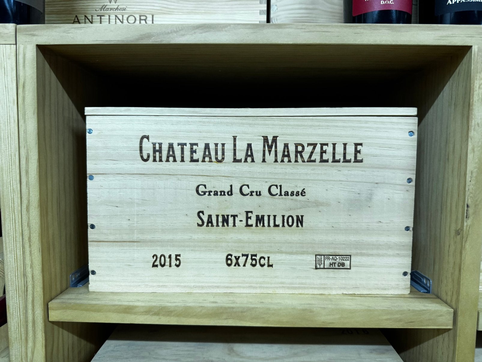Chateau La Marzelle 2015 6x75cl in kist, Ophalen, Zo goed als nieuw