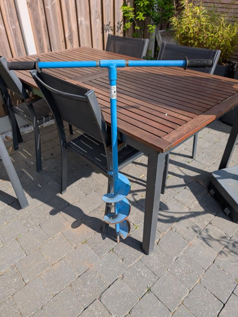 Grondboor (150mm diameter, 1030mm diepte), Tuin en Terras, Ophalen of Verzenden, Gebruikt, Grondboor, Gude