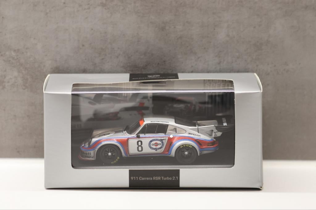 Carrera RSR Turbo 2.1 Silver 1:43 #8 Nurburgring 'Martini' ', Ophalen of Verzenden