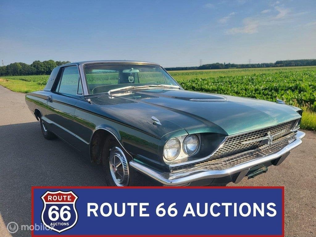 Ford Thunderbird | 1966 | Route 66 Auctions, Autos, Oldtimers & Ancêtres, Achat, Entreprise, Boîte manuelle, Autre carrosserie