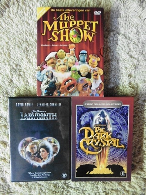 Labyrinth + Dark Crystal + Muppet Show (Jim Henson Pakket), Enlèvement ou Envoi, Anglais, Science-Fiction et Fantasy, 1980 à 2000
