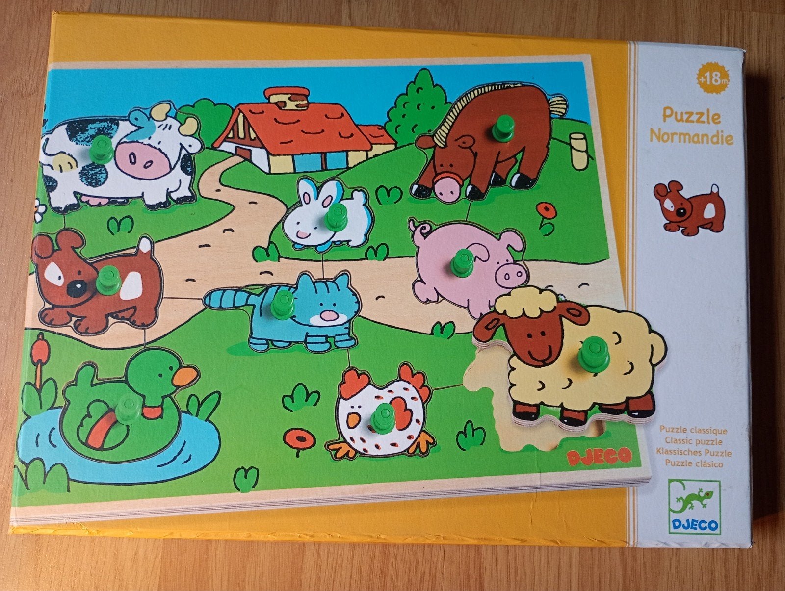 djeco houten inlegpuzzel Normandie, Ophalen