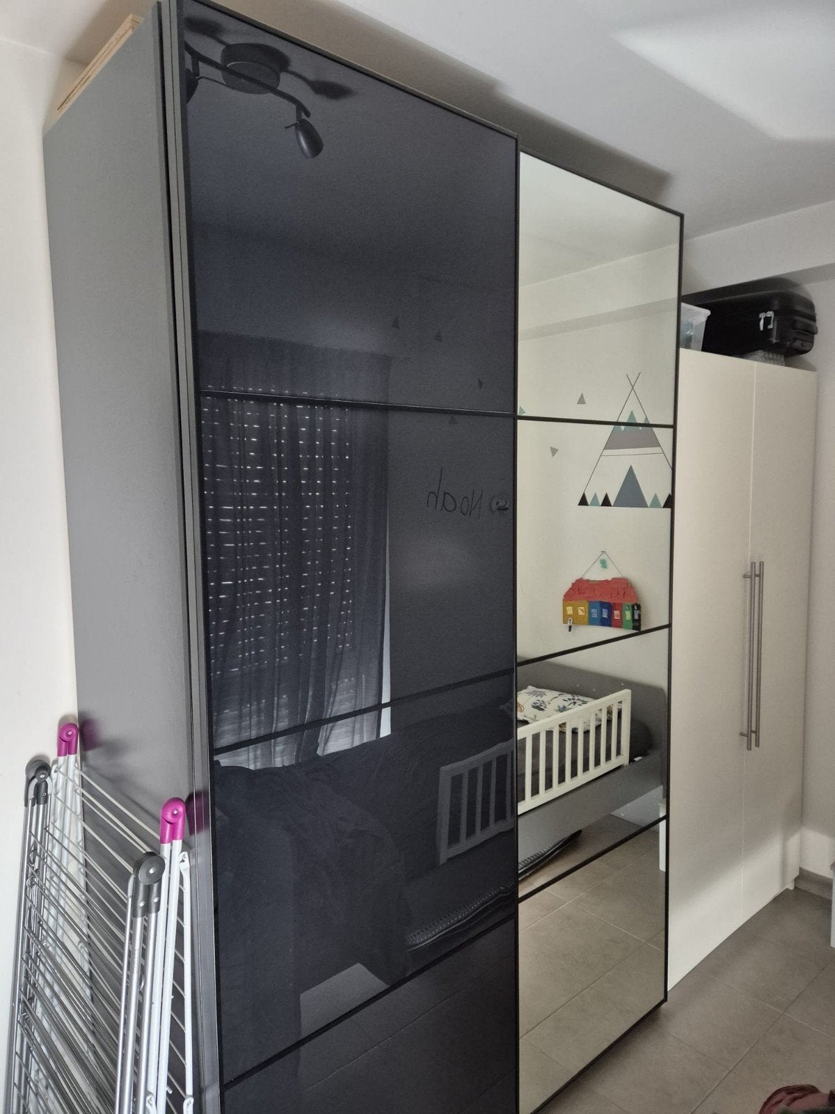 Ikea Pax kast zwart, Ophalen, 100 tot 150 cm, Zo goed als nieuw, 50 tot 75 cm