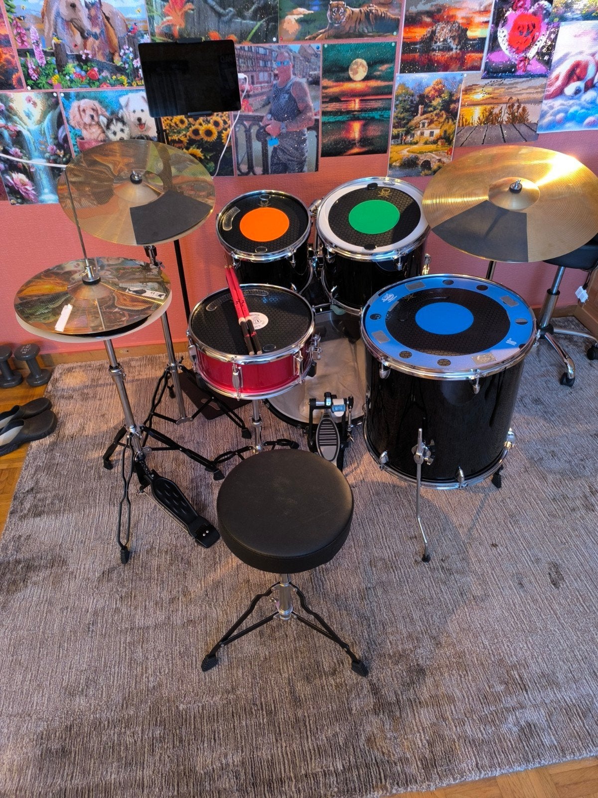 Nieuw drumstel, Ophalen