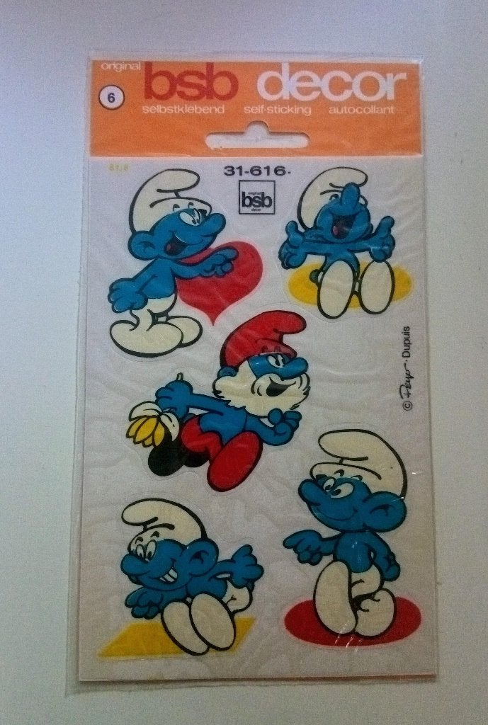 sticker - de smurfen, Verzamelen, Ophalen of Verzenden, Smurfen, Nieuw, Plaatje, Poster of Sticker