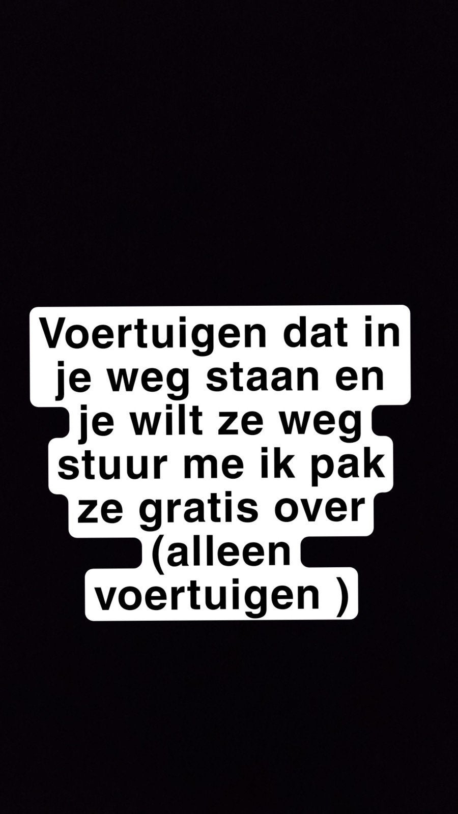 stuur me alleen gratis als je er vanaf moet