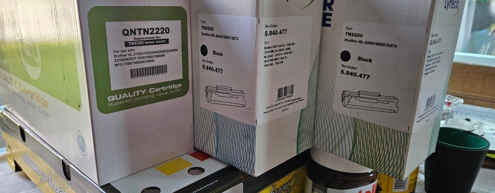 3 toners zwarte kleur, Enlèvement ou Envoi, Neuf, Toner, Lyreco