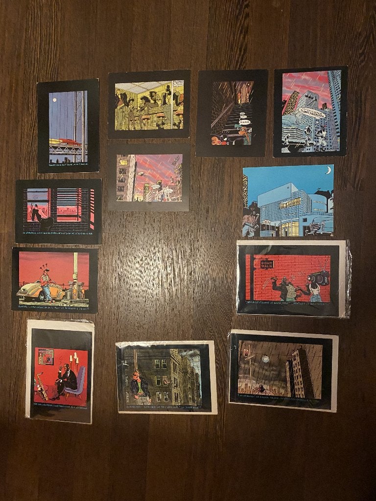 Philippe Huline 'Filips' cartes postales - postkaarten, Ophalen of Verzenden, 1980 tot heden, Ongelopen, Muziek