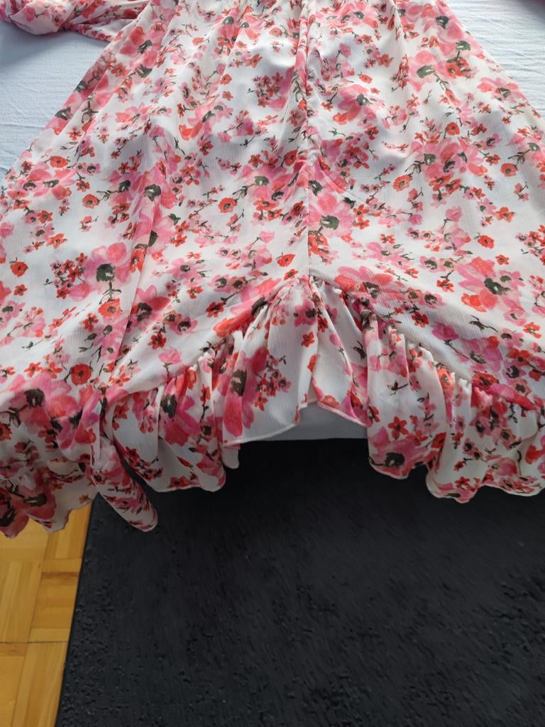 Longue robe fleurie T38, 40, Enlèvement ou Envoi