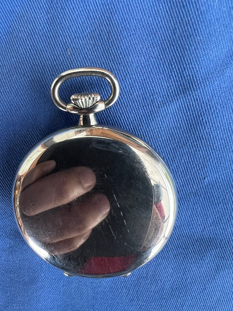 Longines Vintage Zeldzaam Zakhorloge, Handtassen en Accessoires, Ophalen, Staal, Zakhorloge, Longines